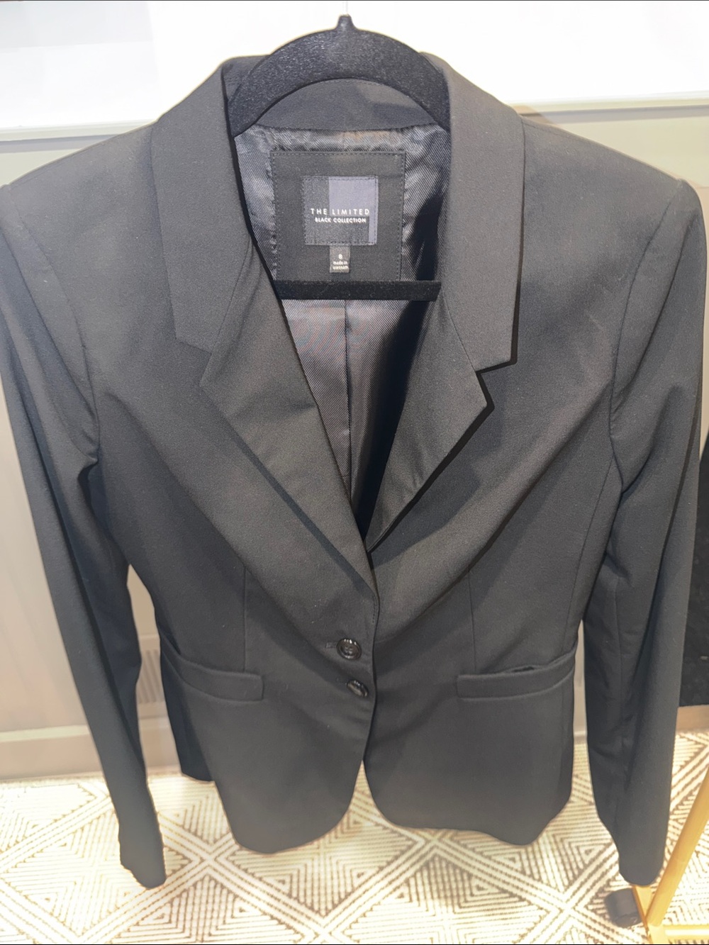The Limited Black Women's Notch Lapel Blazer